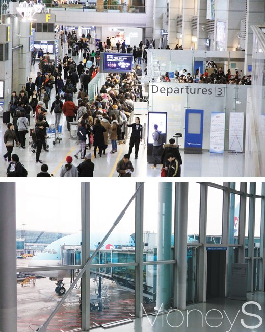 북적이는 인천공항. /사진=박찬규 기자