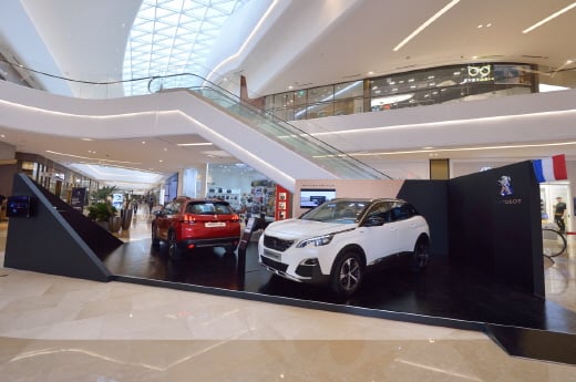 푸조 3008 SUV 팝업스토어. /사진=한불모터스 제공