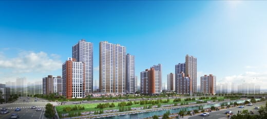 ‘원주기업도시 반도유보라 아이비파크’ 투시도. /사진=반도건설