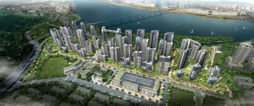 현대건설이 제안한 반포주공1단지 재건축 조감도. /사진=현대건설