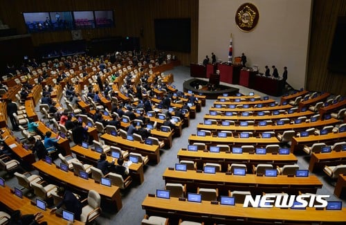 자유한국당 교섭단체 대표연설 보이콧… 국회 이틀째 파행
