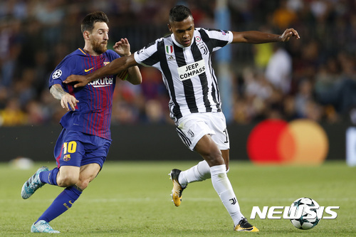 [챔피언스리그] 바르셀로나, 유벤투스에 3-0 완승… 메시 2골 활약
