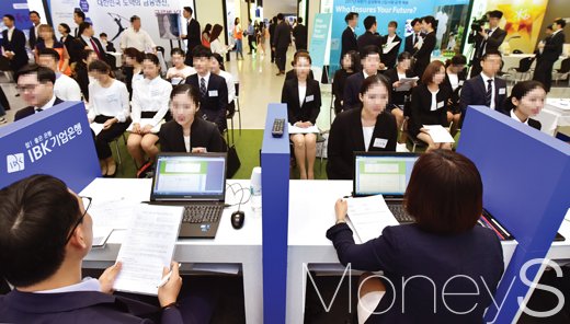 블라인드 면접 모습. /사진=임한별 기자