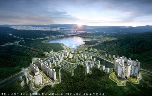 의왕백운밸리 제일풍경채 에코&블루 조감도. /사진=제일건설