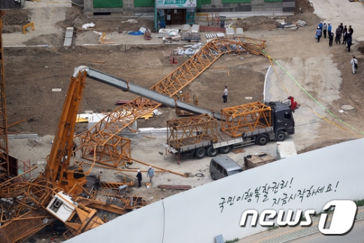 의정부 타워크레인 사고 현장. /자료사진=뉴스1