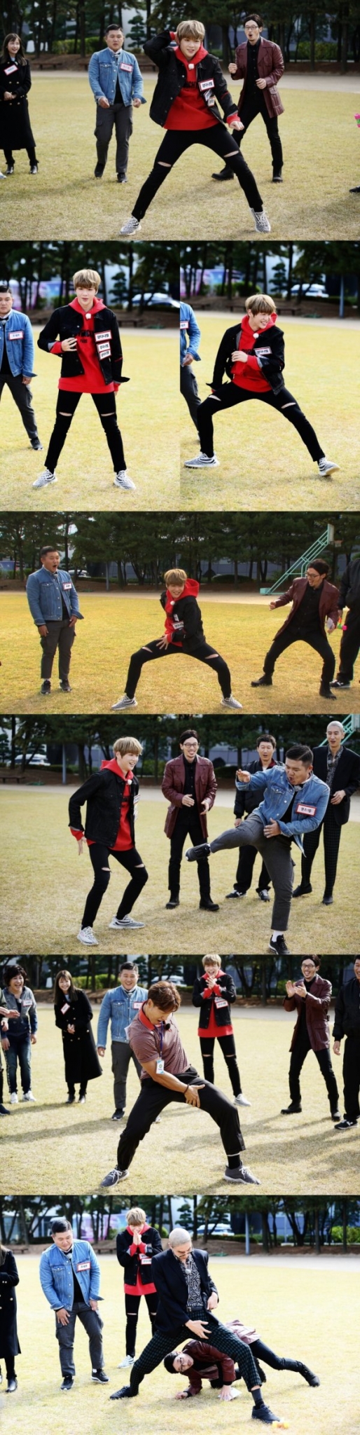 '런닝맨' 강다니엘, 촬영장 초토화시킨 '허벅지 쓸기' 댄스