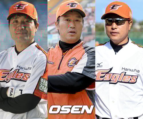 한용덕 신임 감독에 이어 장종훈, 송진우 코치가 한화 이글스에 합류했다. /사진=OSEN
