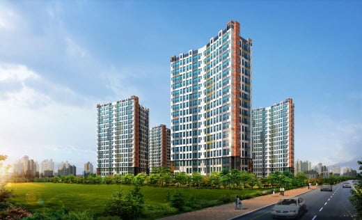 서울 항동지구 제일풍경채 투시도. /사진=제일건설