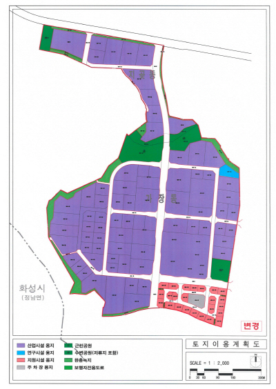 오산가장2 산단 토지이용 계획도. /사진=LH