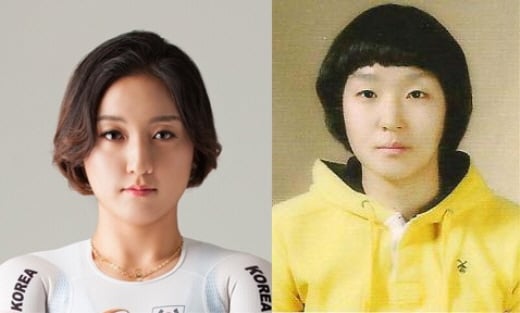 1일 트랙 사이클 한국기록을 나란히 새로 쓴 이혜진과 나아름(왼쪽부터). /사진=대한자전거연맹