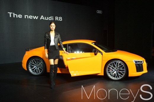 아우디 R8 V10 플러스 쿠페. /사진=임한별 기자