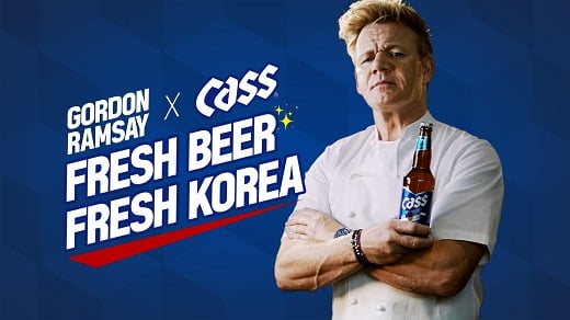 오비맥주 카스 새 모델 고든램지. /사진=오비맥주 @머니S MNB, 식품 외식 유통 · 프랜차이즈 가맹 & 유망 창업 아이템의 모든 것