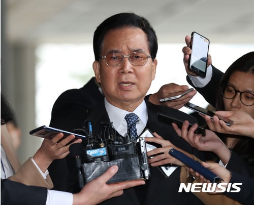 구재태 전 경우회장이 7일 피의자 신분으로 검찰에 출석했다. /사진=뉴시스