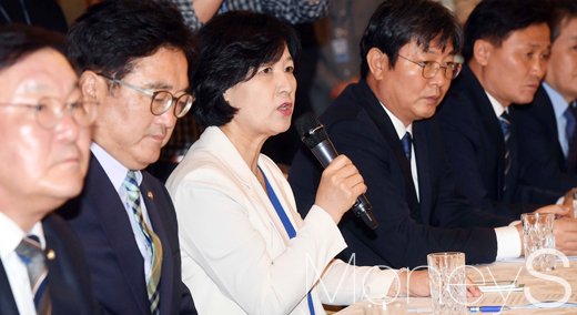 코리아패싱. 사진은 추미애 더불어민주당 대표(왼쪽 2번째). /사진=임한별 기자