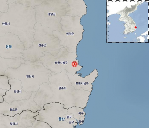 포항 여진. /사진=기상청