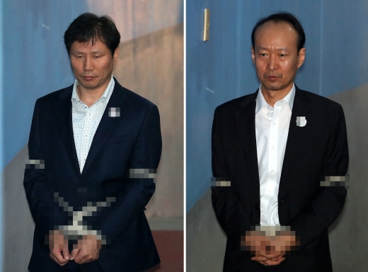 안봉근 전 청와대 부속비서관(왼쪽)과 이재만 전 청와대 총무비서관. /사진=뉴스1