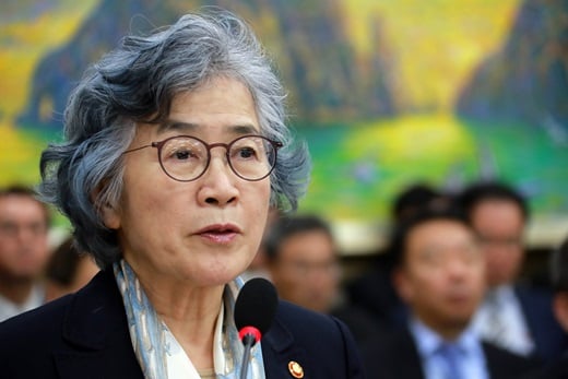 김영란법. 박은정 국민권익위원장이 지난 8일 서울 영등포구 국회 정무위원회에서 열린 전체회의에서 업무 보고를 하고 있다. /사진=뉴스1