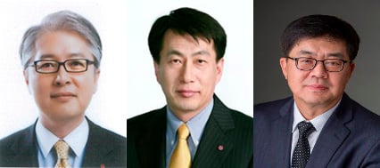 LG전자가 30일 이사회를 열고 2018년 임원인사 및 조직개편을 실시했다. 사진은 이날 사장으로 승진한 권봉석 사장, 권순황 사장, 박일평 사장(왼쪽부터). /사진제공=LG전자