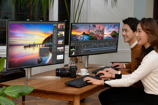 LG전자가 CES 2018에서 나노 IPS 모니터를 공개한다. / 사진=LG전자