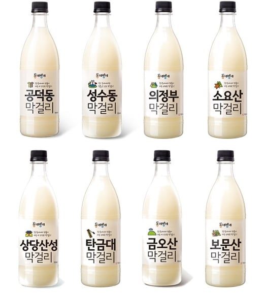편의점 세븐일레븐에 입점 되는 동네방네 막걸리 8종 이미지. /사진=배상면주가 @머니S MNB, 식품 외식 유통 · 프랜차이즈 가맹 & 유망 창업 아이템의 모든 것