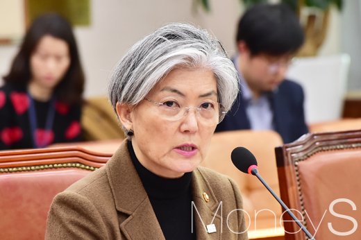 [머니S포토] 의원 질의에 답하는 강경화 외교부 장관