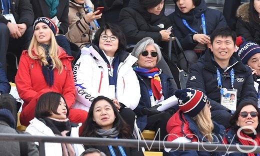 [머니S포토] 김정숙 여사와 이방카, 그리고 강경화 장관