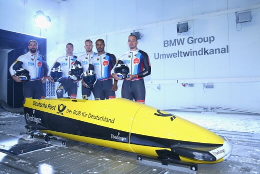 BMW가 제작한 독일 봅슬레이팀 썰매. /사진=BMW 제공