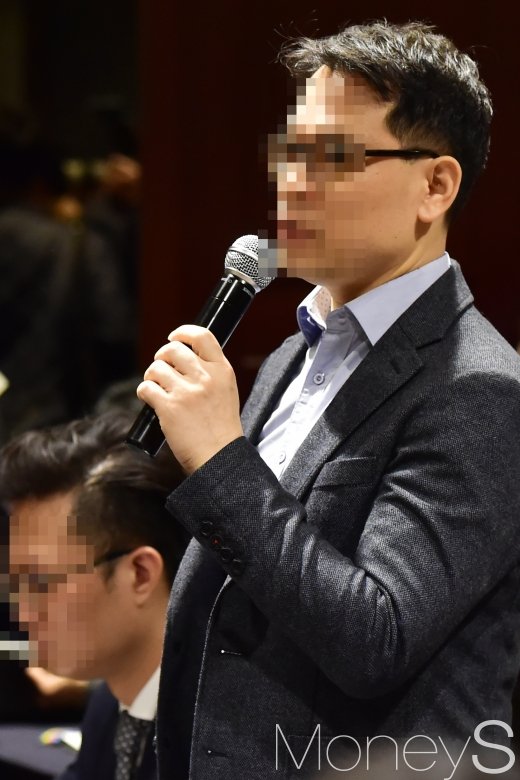 [머니S포토] 의사진행 발언하는 금호타이어 주주