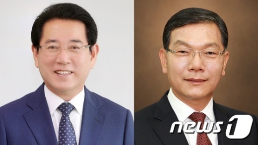김영록·장만채 예비후보.(왼쪽부터)