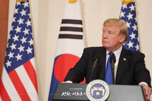 도널드 트럼프 미국 대통령./사진=청와대 제공
