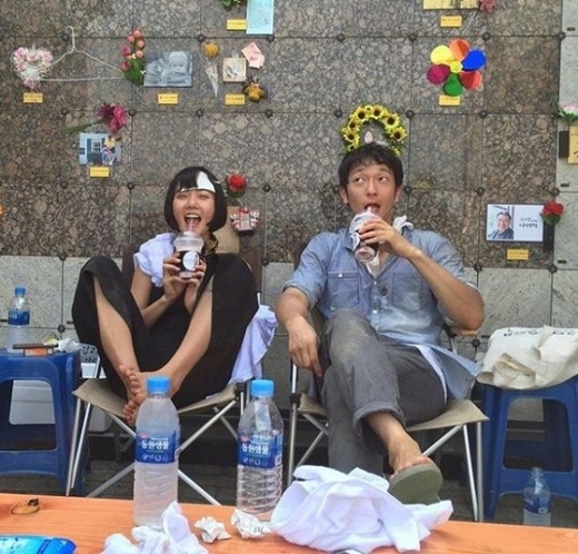 배우 배두나(왼쪽), 손석구. /사진=손석구 인스타그램
