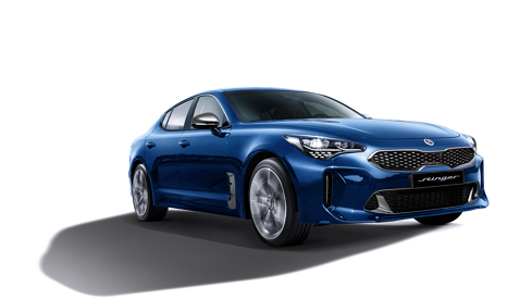 2019년형 기아 스팅어, 신규 색상 마이크로 블루. /사진제공=기아자동차