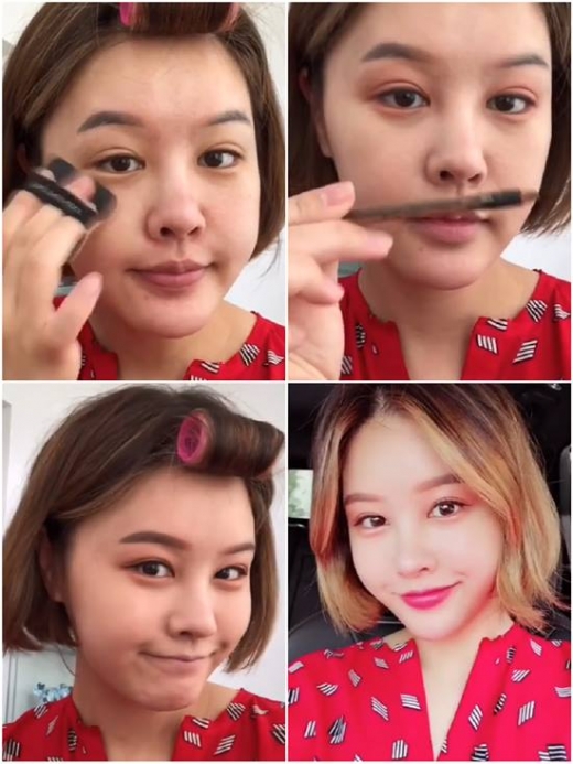 박은지 화장전후. /사진=박은지 인스타그램