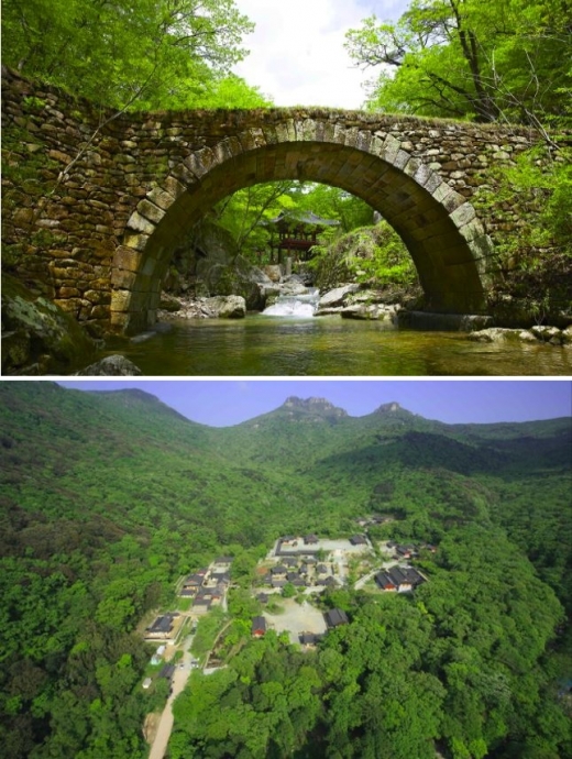 선암사-승선교(위)와 해남 대흥사. /사진=산사 세계유산 등재 추진위원회 제공