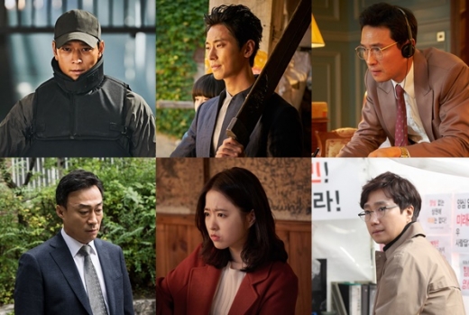 사진은 배우 강동원, 주지훈, 황정민, 박해일, 박보영, 이성민(시계방향). /사진=영화 '스틸컷'