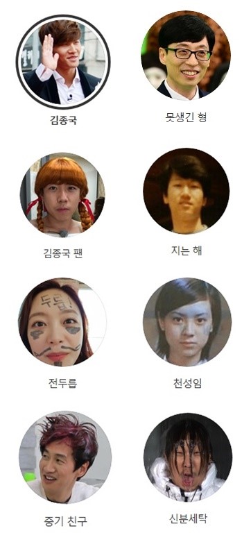 런닝맨 멤버 프로필 변경./사진=SBS '런닝맨' 제공