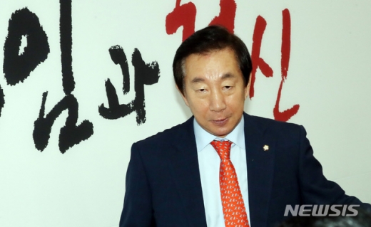 김성태 자유한국당 원내대표가 3일 오전 서울 영등포구 여의도 국회에서 진행된 자유한국당 원내대책회의에 참석했다. /사진=뉴시스