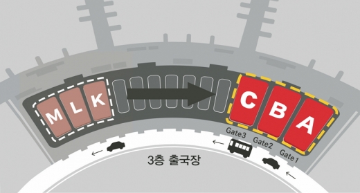  카운터 지도. /사진=아시아나항공