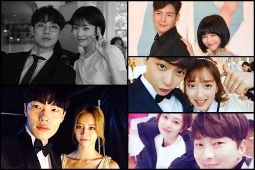 이준 전소민,강은탁 이영아,현우 표예진,백진희 윤현민,류준열 혜리(시계방향). /사진=이준SNS, KBS, 현우, 윤현민,혜리 인스타그램
