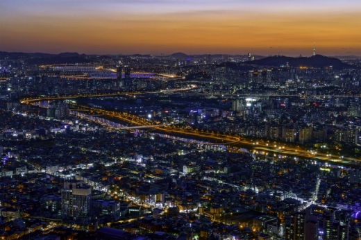 용마산 낙조와 야경. /사진=서울관광재단