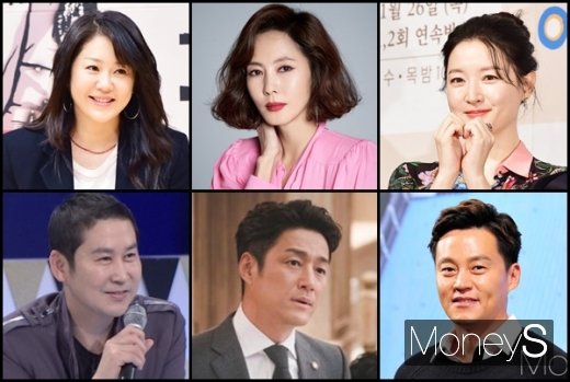 고현정, 김남주, 이영애, 이서진, 지진희, 신동엽(왼쪽 위부터 시계방향). /사진=임한별 기자, 더퀸AMC, 글앤그림, JTBC
