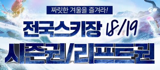 스키장 할인./사진=위메프 캡처