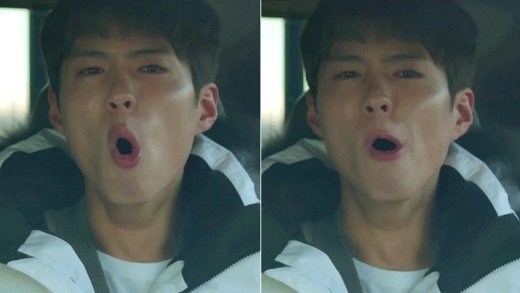 배우 박보검이 하품을 하는 모습. /사진=tvN '남자친구' 방송화면 캡처