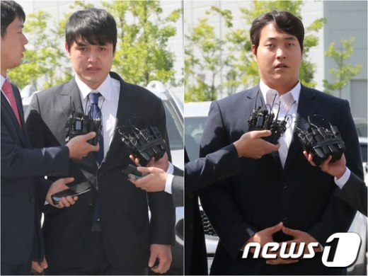 키움 히어로즈 박동원(왼쪽), 조상우./사진=뉴스1