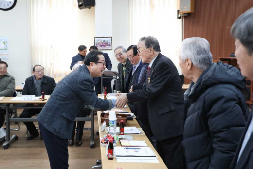 ▲ 조광한 남양주시장, 대한노인회남양주시지회 새해 인사회. / 사진제공=남양주시