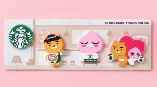 스타벅스 마그넷. /사진=카카오프렌즈 공식SNS 캡처
