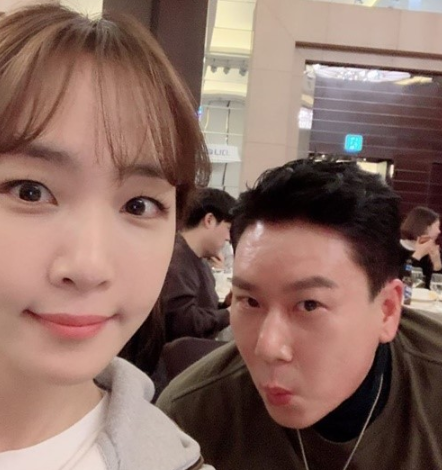 작사가 김이나(왼쪽)와 방송인 이상민 모습. /사진=김이나 인스타그램 캡처