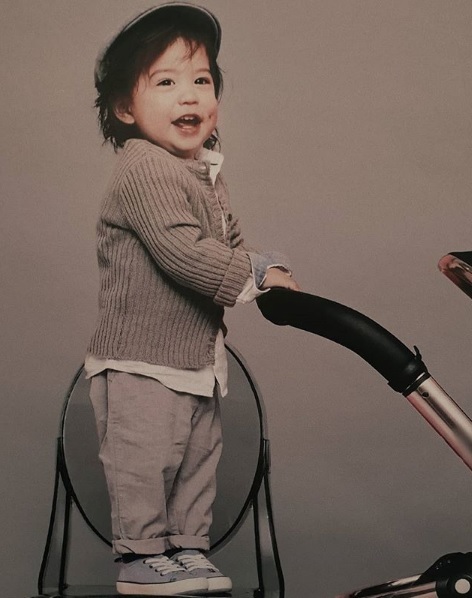 건후 뺨 상처. /사진=안나 인스타그램