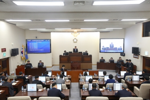 지난 4일 개회한 양산시의회 본회의./사진제공=양산시