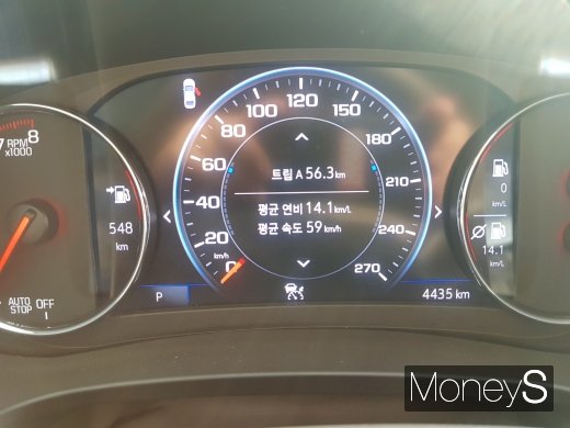 더 뉴 말리부 계기판. /사진=이지완 기자